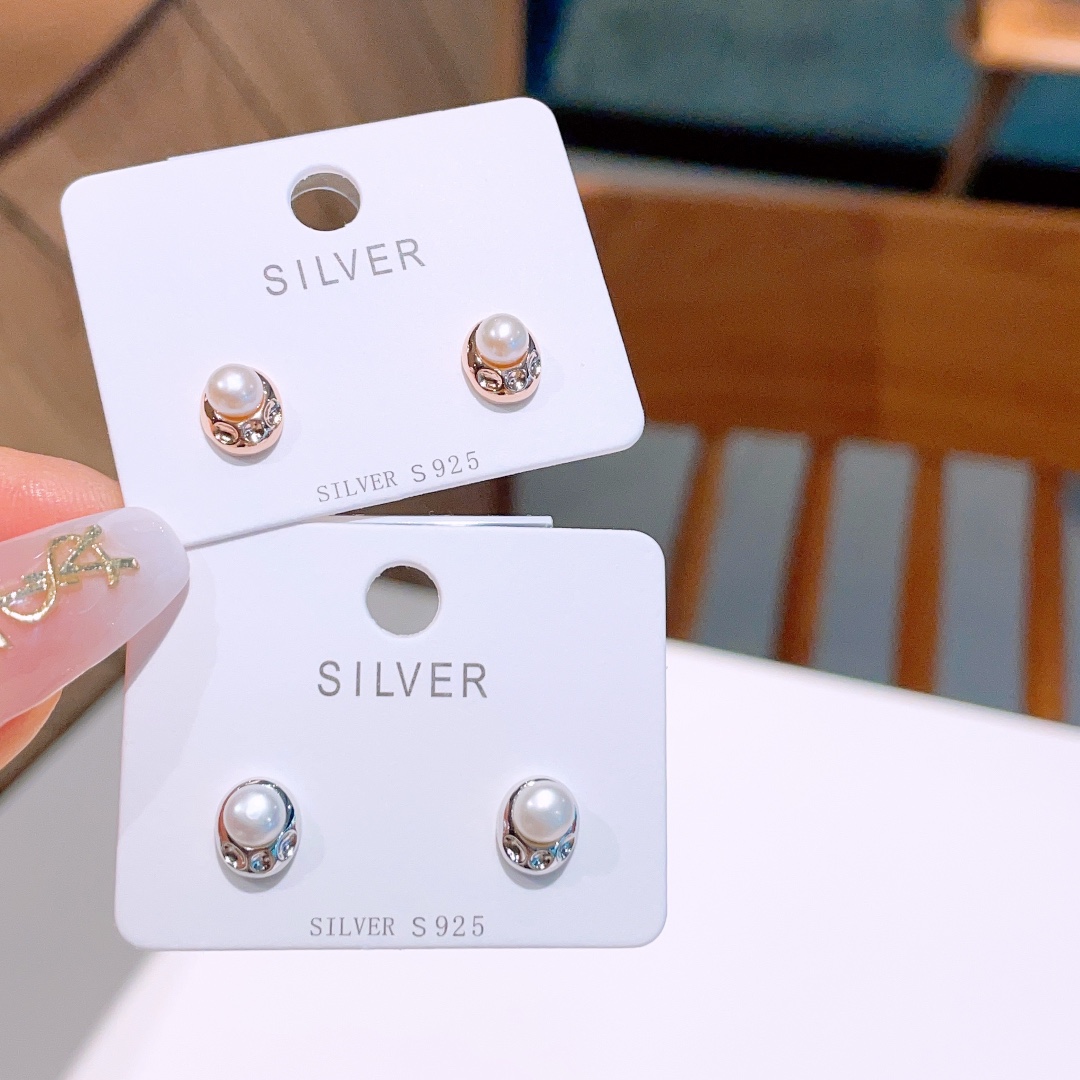 インスタ風純銀イヤリングゴールド 婚約