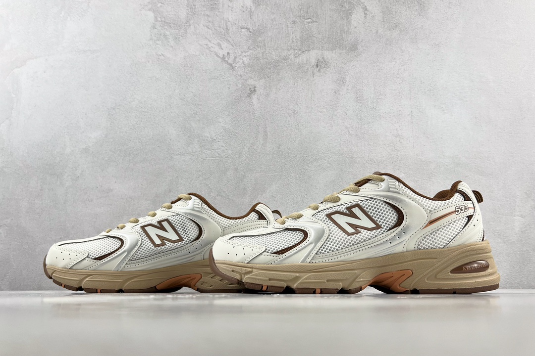 Tested Niko and ... x New Balance NB 530 White Brown MR530NI