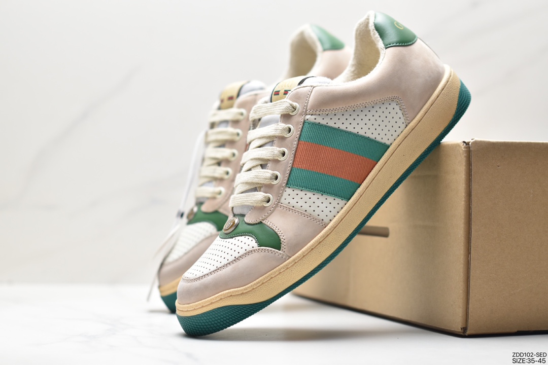 Gucci Screener GG Sneaker Low classic prototype series retro dad all-match old casual sports sneakers