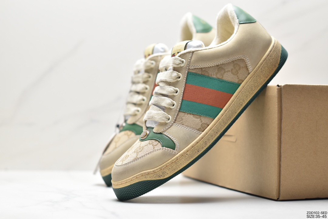 Gucci Screener GG Sneaker Low classic prototype series retro dad all-match old casual sports sneakers