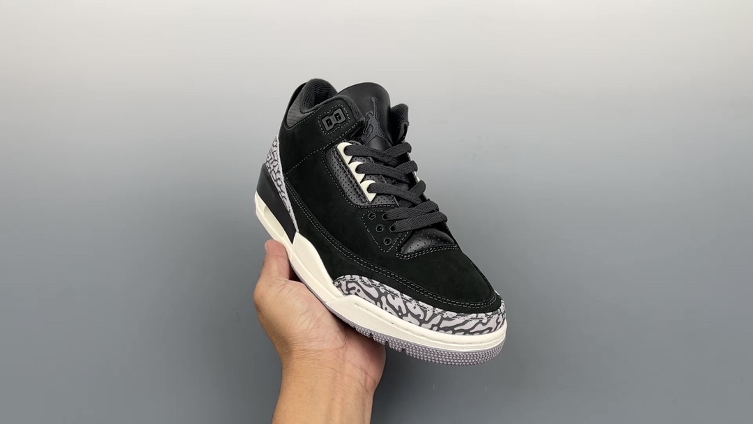 Air Jordan 3 Top
 Shoes Air Jordan Black Grey
