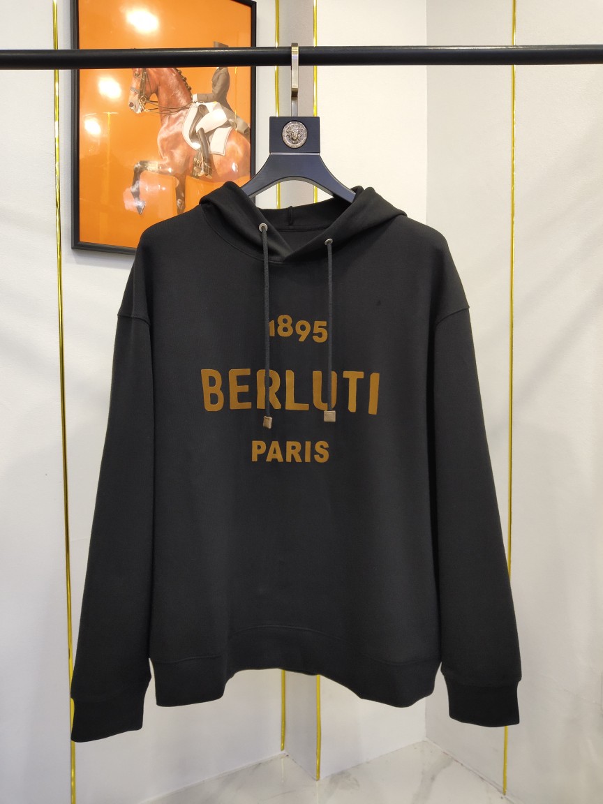 BERLUTI2024新款休闲时尚卫衣采用进囗原版面料定制原版螺纹精致工艺图案Logo档次极高个性十足舒