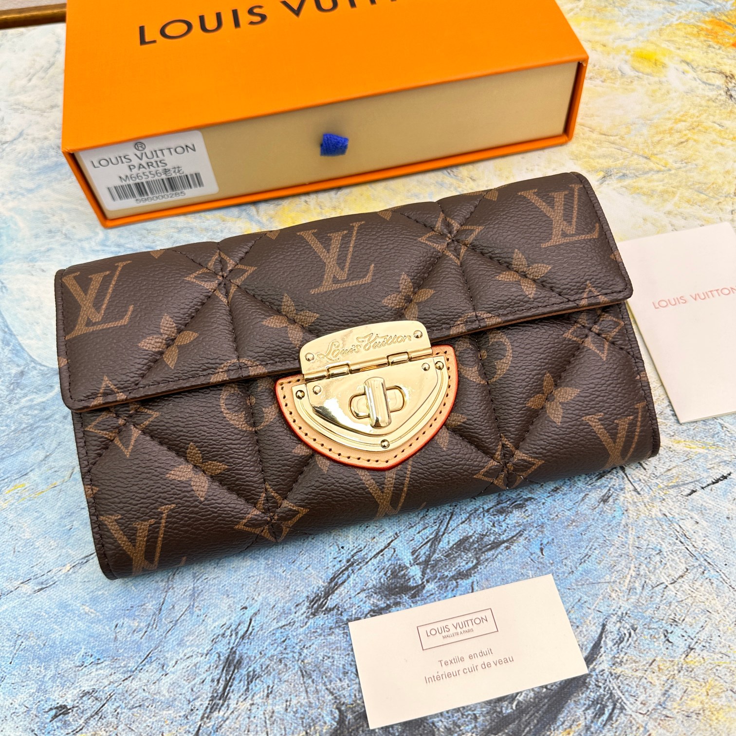 Quilted Leather Card Holder