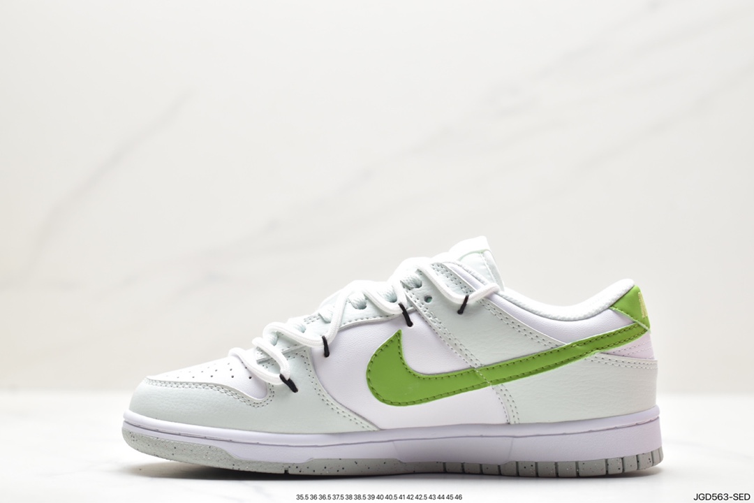 NK SB Dunk Low ”Green/Beige” Deconstruction Rope Series Low-top Casual Sports Skateboard Shoes DN1431-102