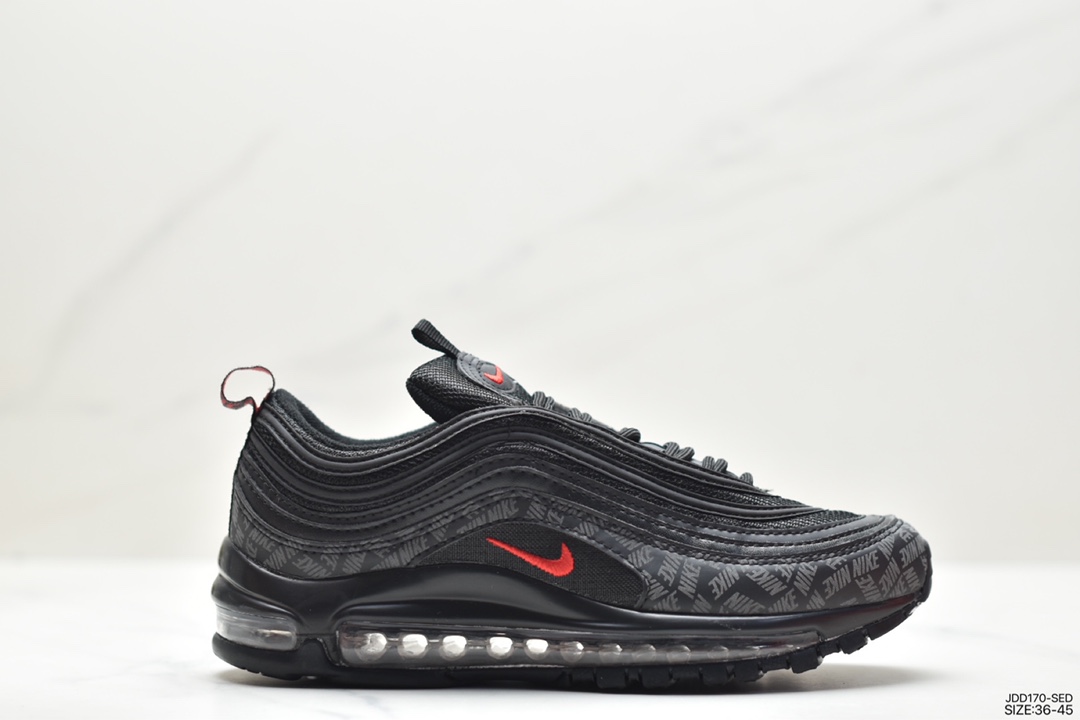 Nike Air Max 97 Small Hook Bullet Retro Full Palm Air Cushion Casual Sports Shoes