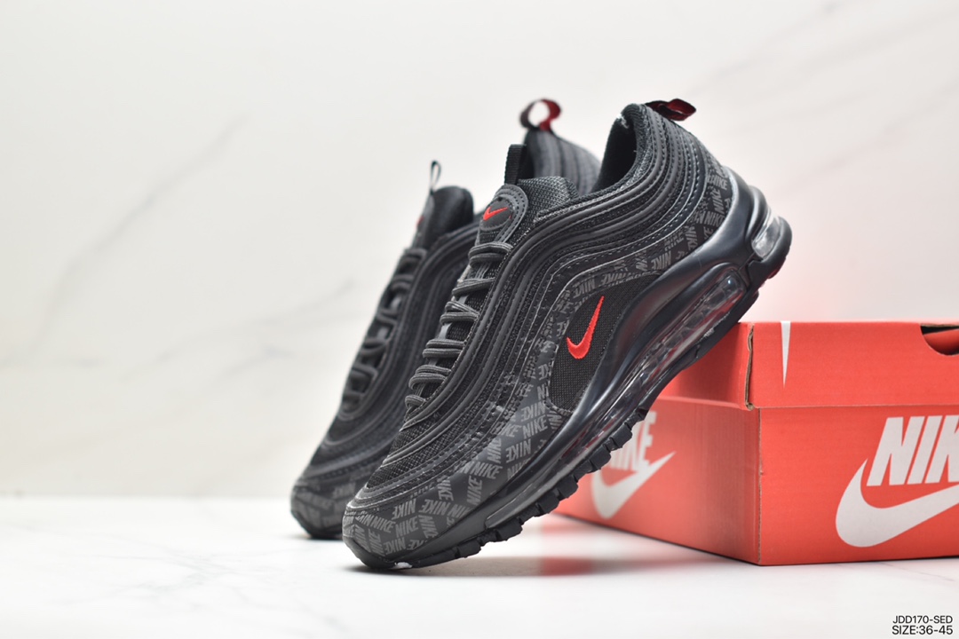 Nike Air Max 97 Small Hook Bullet Retro Full Palm Air Cushion Casual Sports Shoes