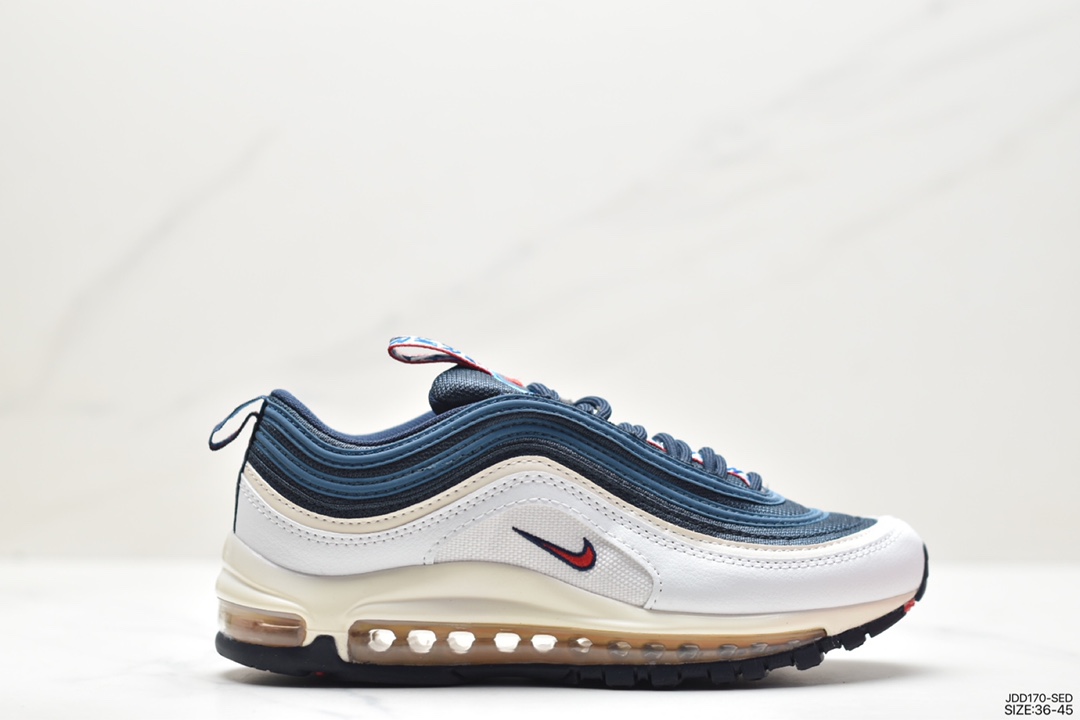 Nike Air Max 97 Small Hook Bullet Retro Full Palm Air Cushion Casual Sports Shoes