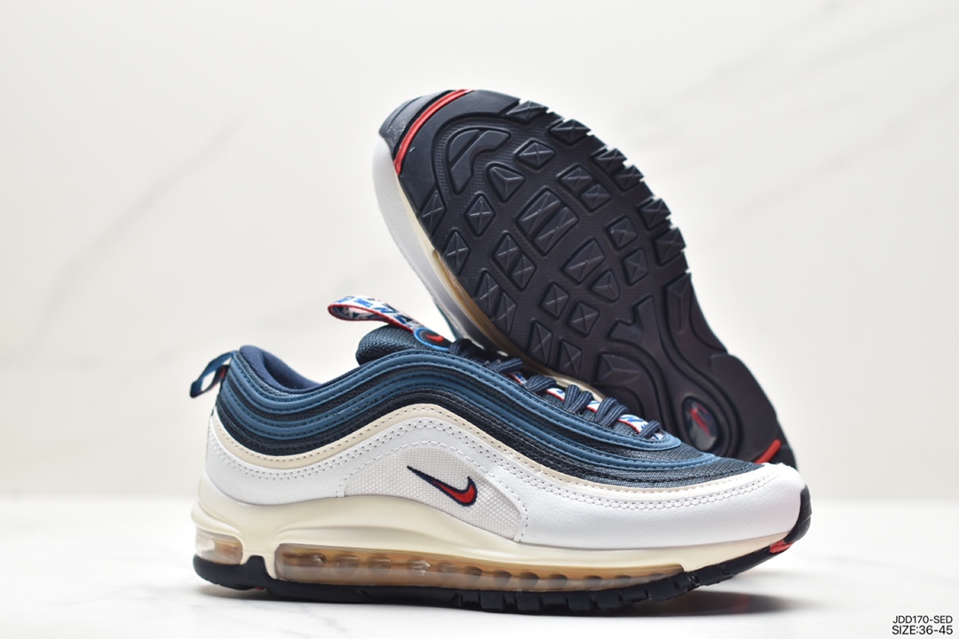 Nike Air Max 97 Small Hook Bullet Retro Full Palm Air Cushion Casual Sports Shoes