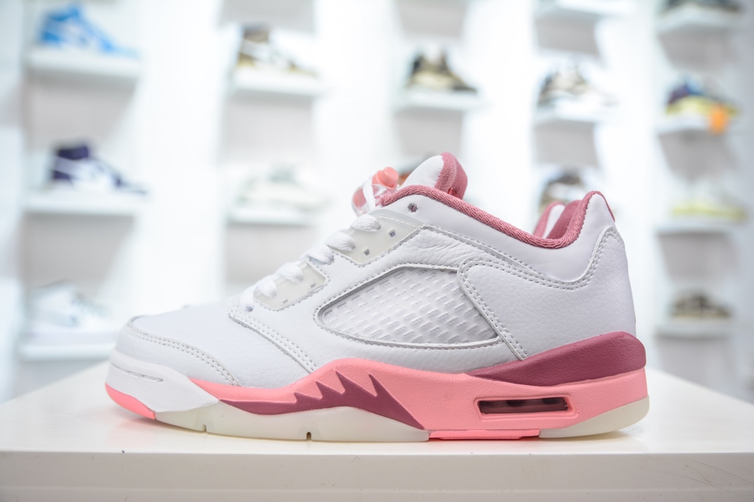 乔丹5代 AJ3 Air jordan 5 Retro Low Cny ”Crafted For Her” 白粉 DX4390-116