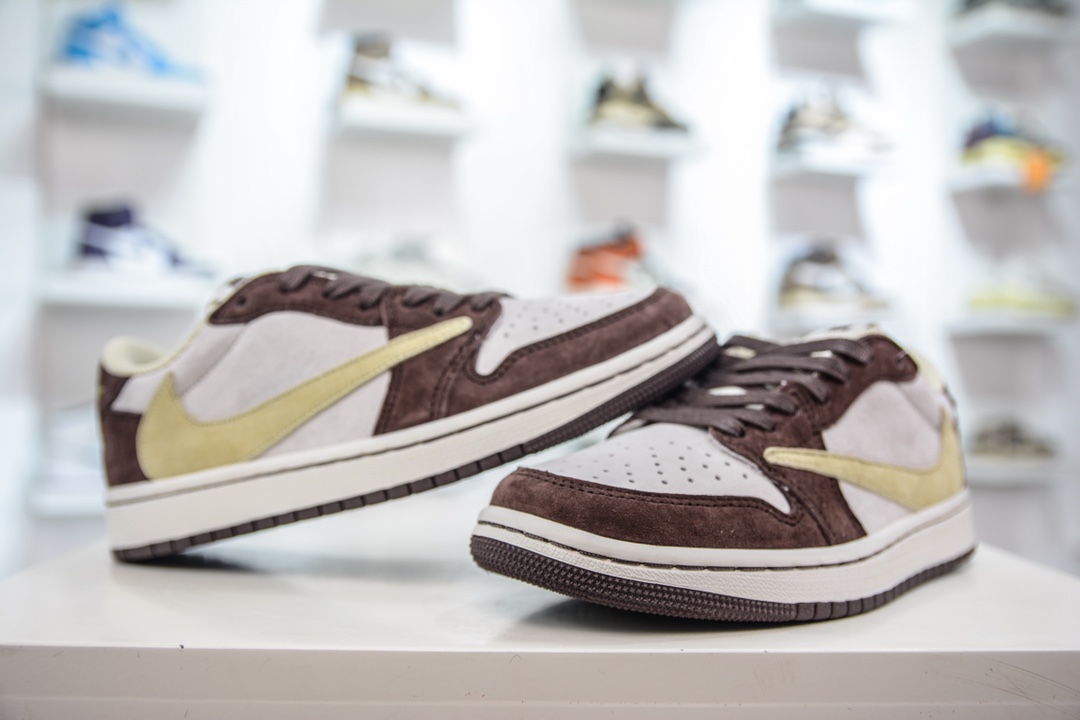 300 Fragment x TS x Air Jordan 1 Low 三方联名倒钩低帮 DM7866-810