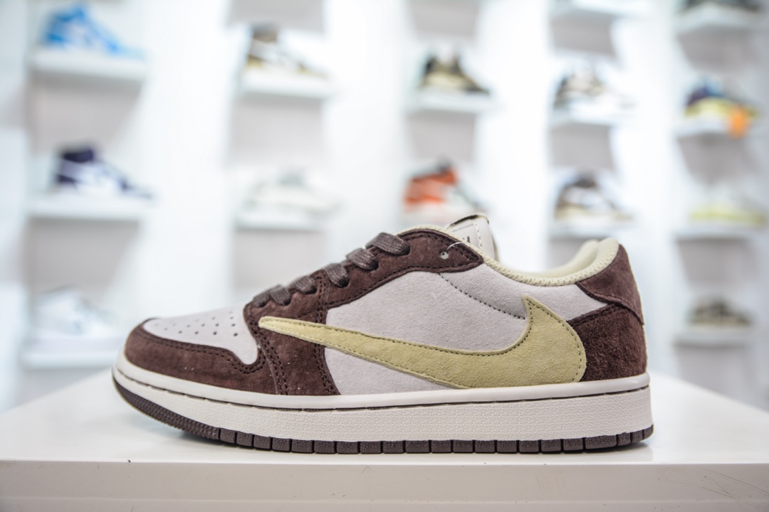 300 Fragment x TS x Air Jordan 1 Low 三方联名倒钩低帮 DM7866-810