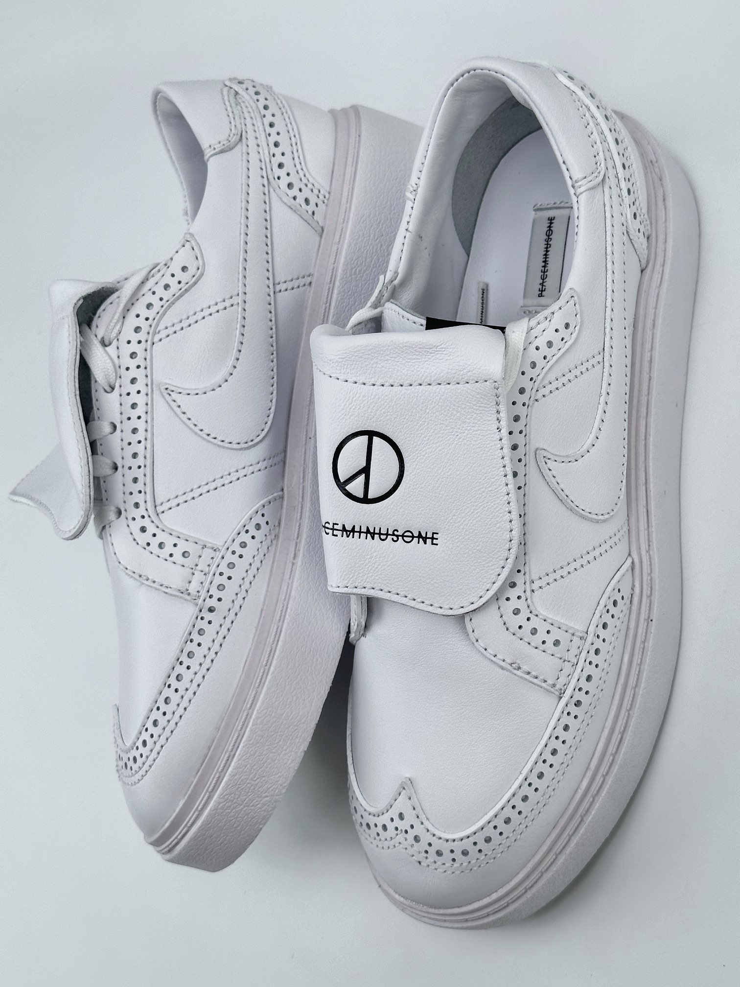 PEACEMINUSONE x NK KWONDO 1 Daisy White Quan Zhilong 4.0 Joint Low-top Sports Leisure Board DH2482-100