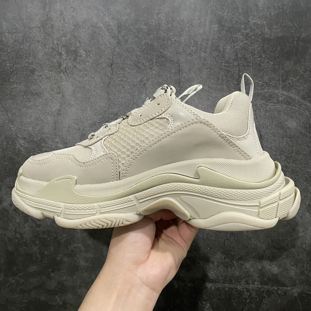 [CEO Edition] Balenciaga Triple S Parisian family first generation dad shoes beige gray khaki classic