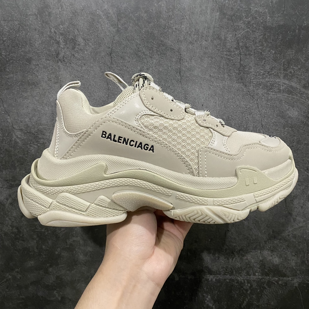 [CEO Edition] Balenciaga Triple S Parisian family first generation dad shoes beige gray khaki classic