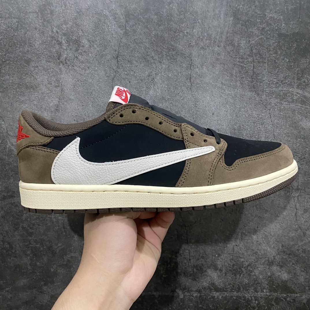 [PK4.0 version] Air Jordan 1 x Travis Scott AJ1 x TS joint black and brown hook generation CQ4277-001