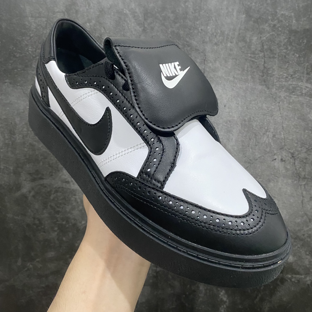 [PK Pure Original] PEACEMINUSONE x NK KWONDO 1 Quan Zhilong 4.0 Little Daisy Joint Low-top Sports Casual Sneakers Black and White Panda DH2482-100