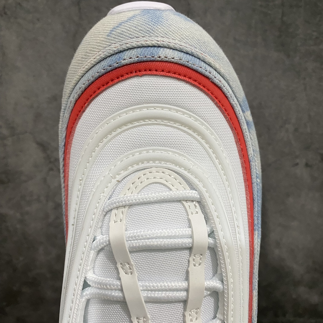 [Pure original] Air Max 97 white, blue and orange washed denim DV2180-900