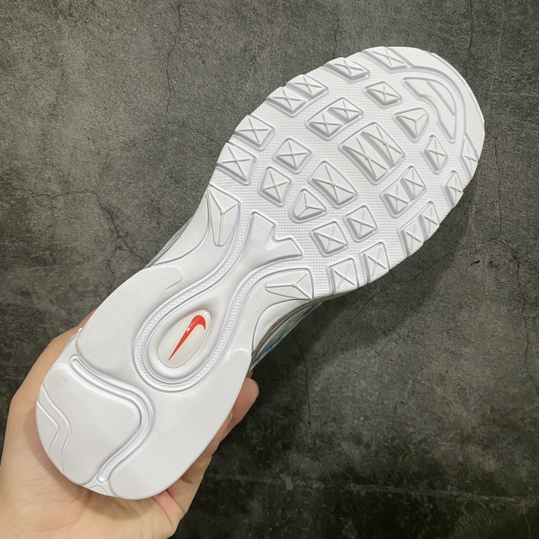 本纯原版AirMax97白蓝橙水洗丹