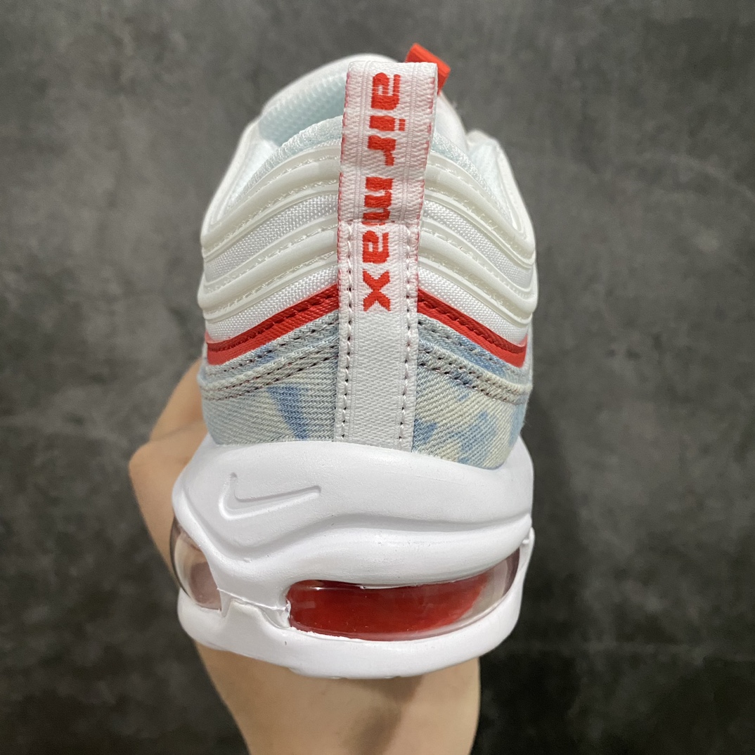 本纯原版AirMax97白蓝橙水洗丹