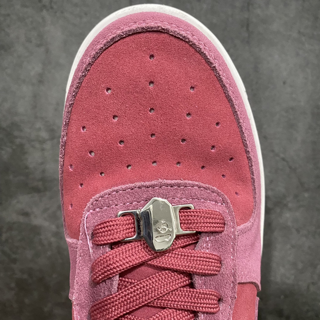 [G version made in Dongguan] bape sta series Morandi pink suede