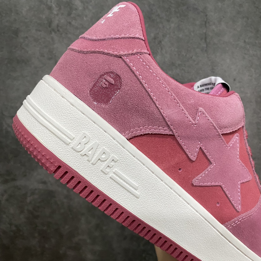 [G version made in Dongguan] bape sta series Morandi pink suede