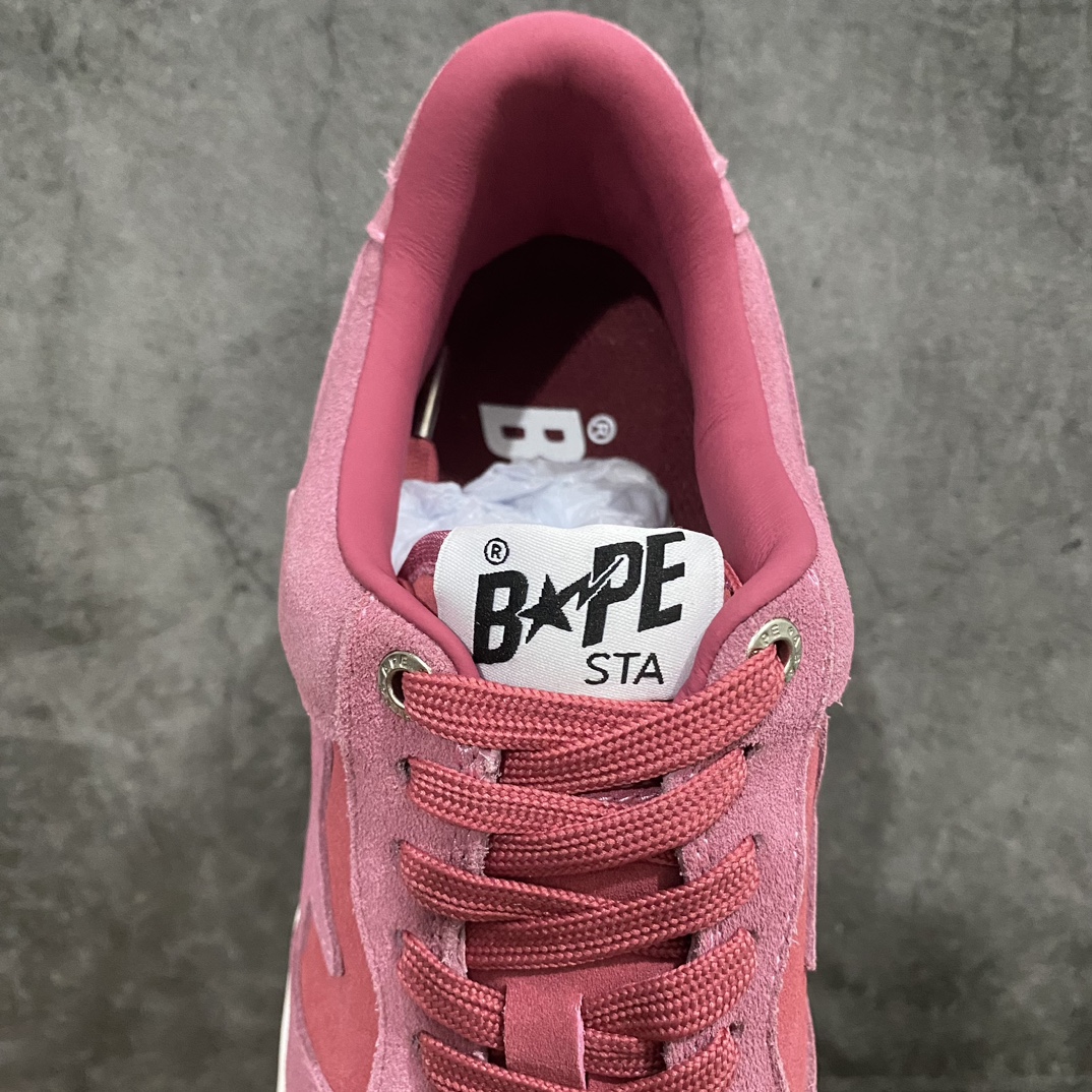 [G version made in Dongguan] bape sta series Morandi pink suede