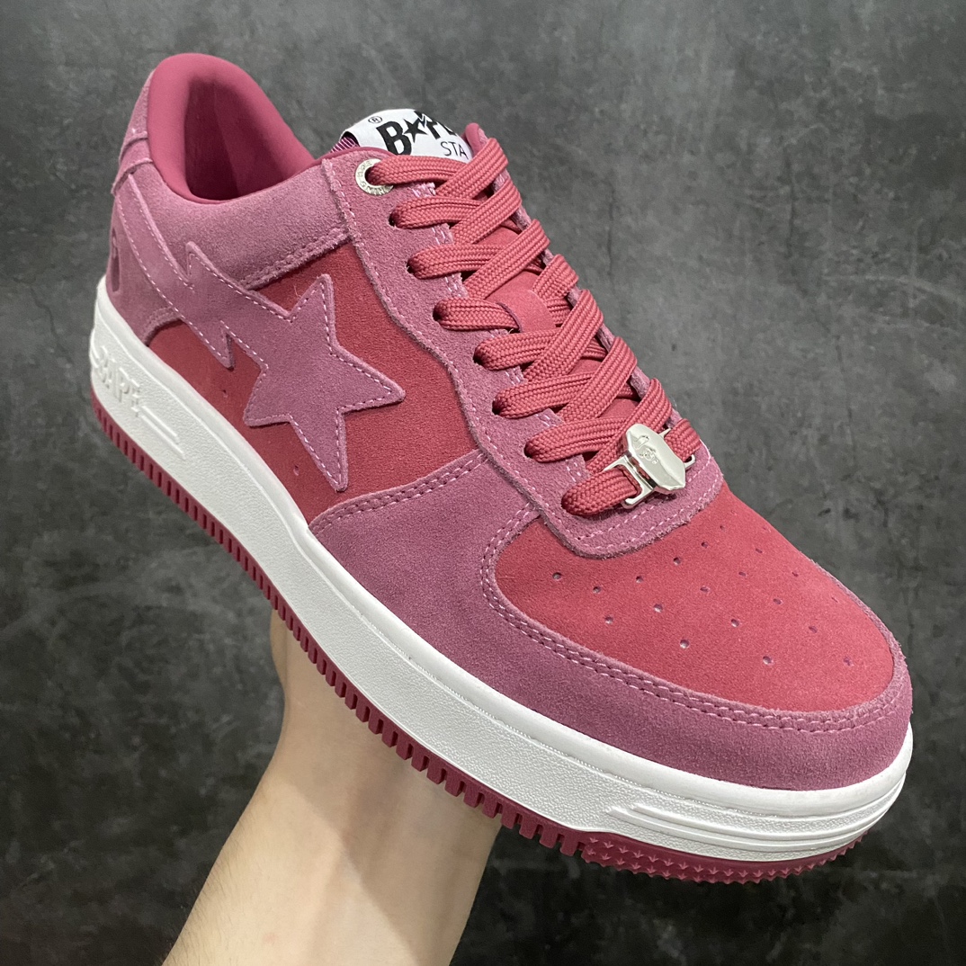 [G version made in Dongguan] bape sta series Morandi pink suede