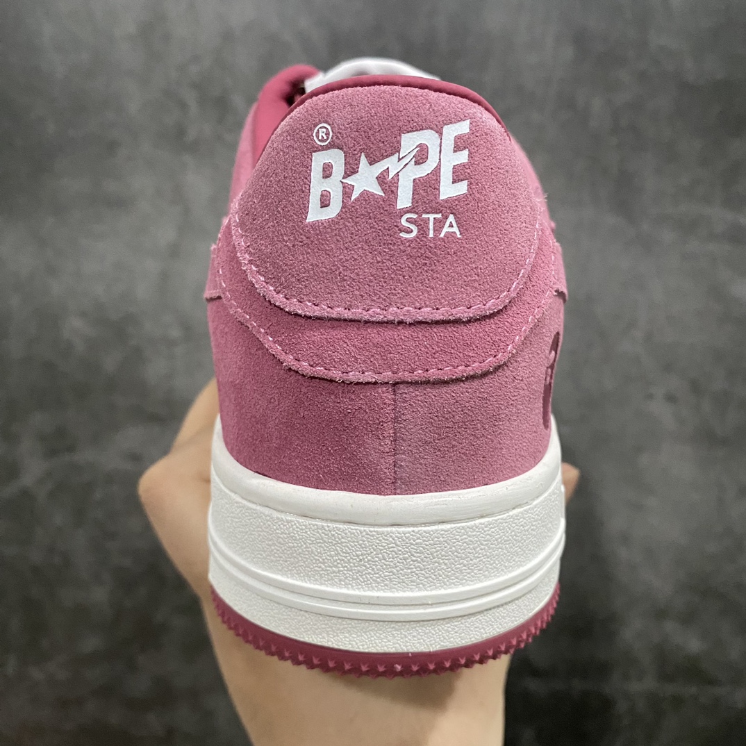 [G version made in Dongguan] bape sta series Morandi pink suede