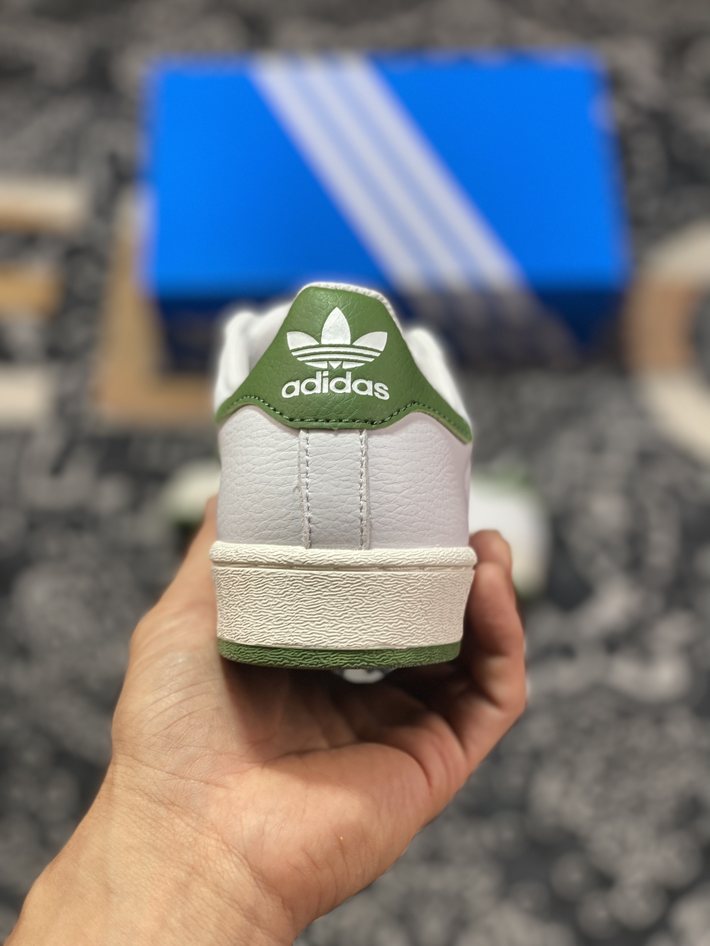 AD Originals Superstar White Grass Green Shell Toe EG1688