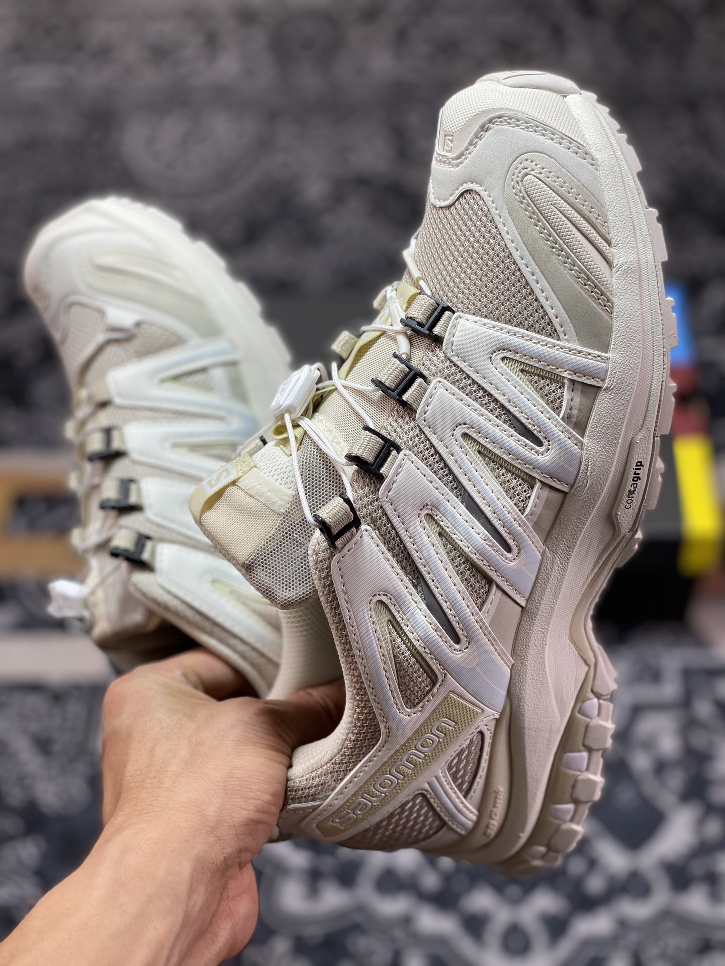 Salomon/Salomon XA Pro 3D GTX ”Beige” XA professional series trendy off-road functional outdoor leisure sports running shoes ”Sand rice white” 416176