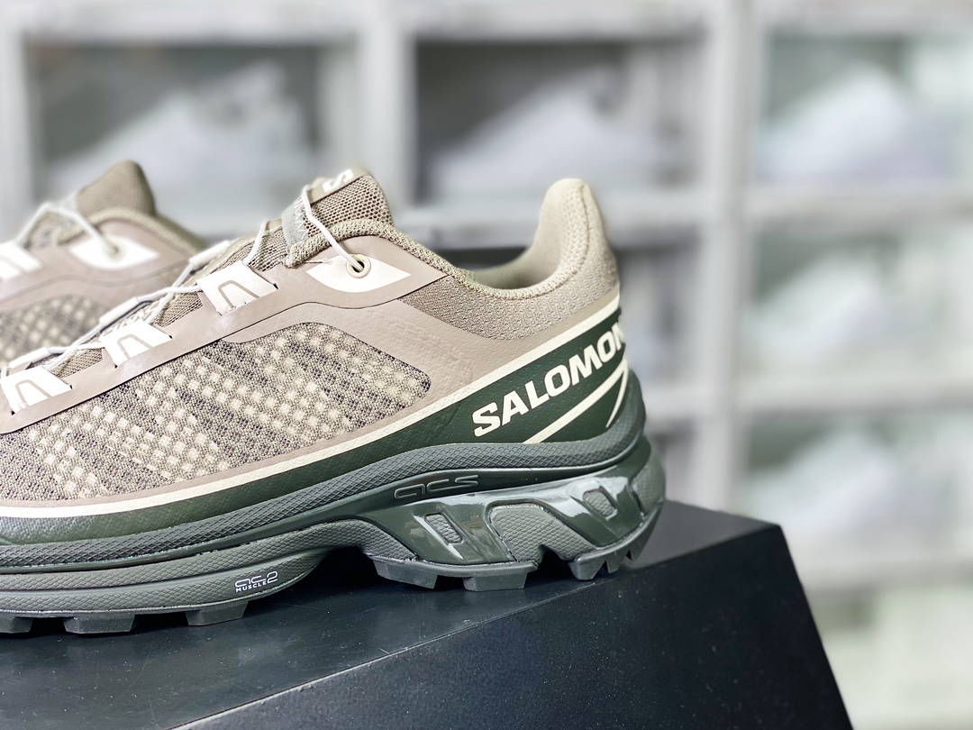 [Salomon] XT-6 FT ”Khaki” Skyline Series Low-top Urban Off-road Functional Breathable Casual Sports Shoes ”Rock Khaki Gray Black” 471513