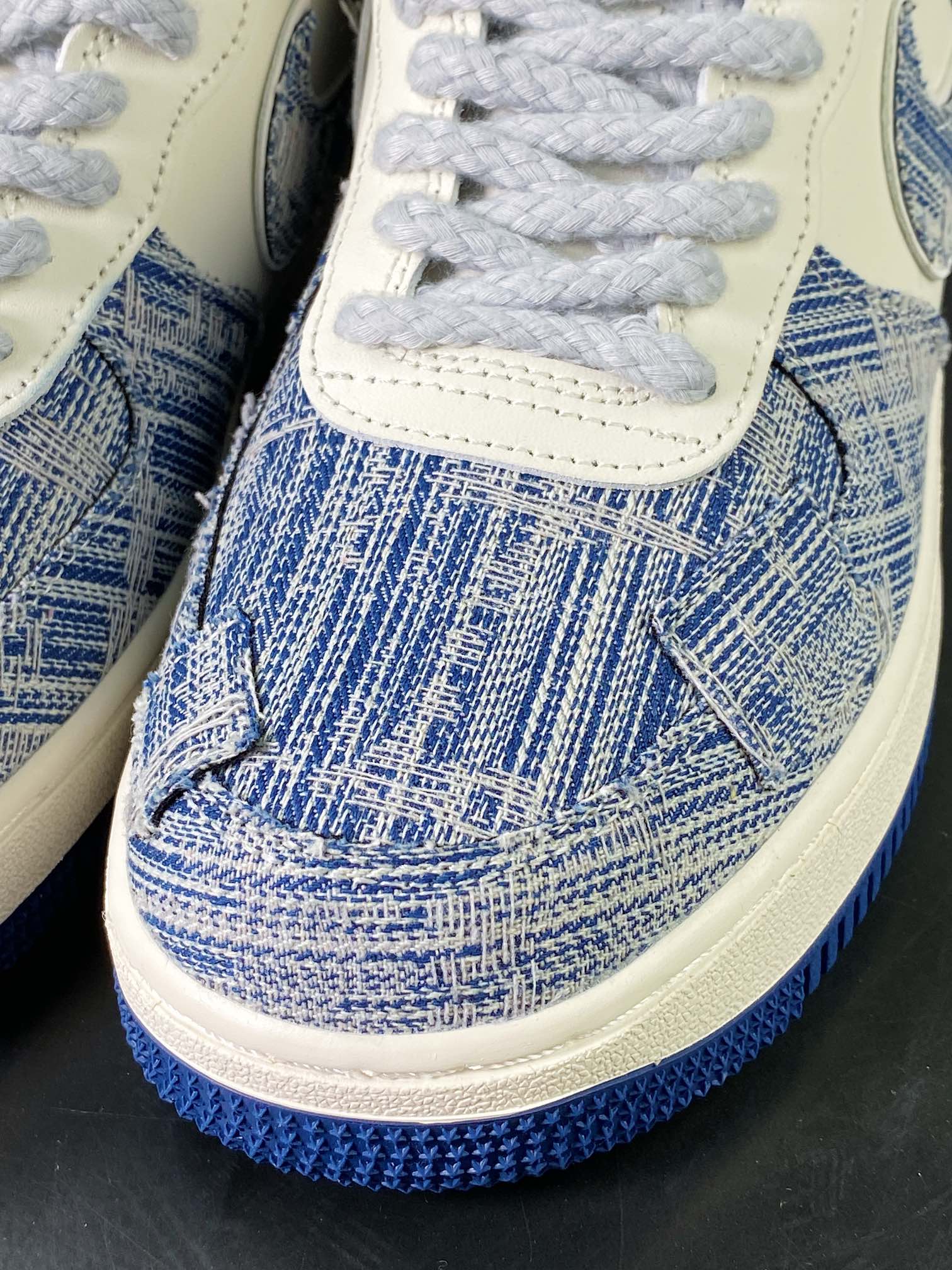 Air Force 1′07 Low ”Exclusive Denim” Air Force One series classic low-top sneakers ”Off-white denim patch” FB0607-077