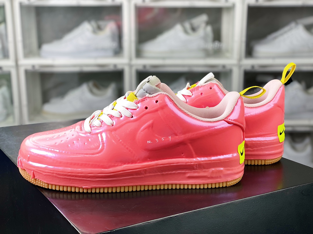 Air Force 1 Experimental-Type N. 354 ”Racer Pink” Air Force One Sneakers ”Bread Jelly Pink Sponge Bubble Gum” CV1754-600