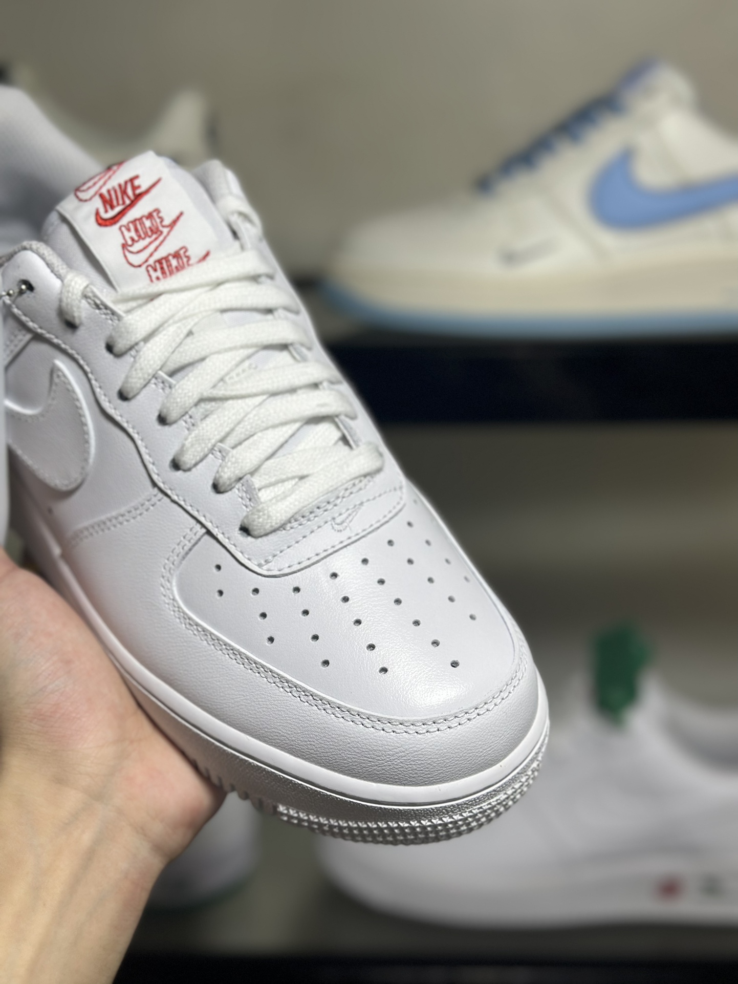 NikeAirForce107白红玫