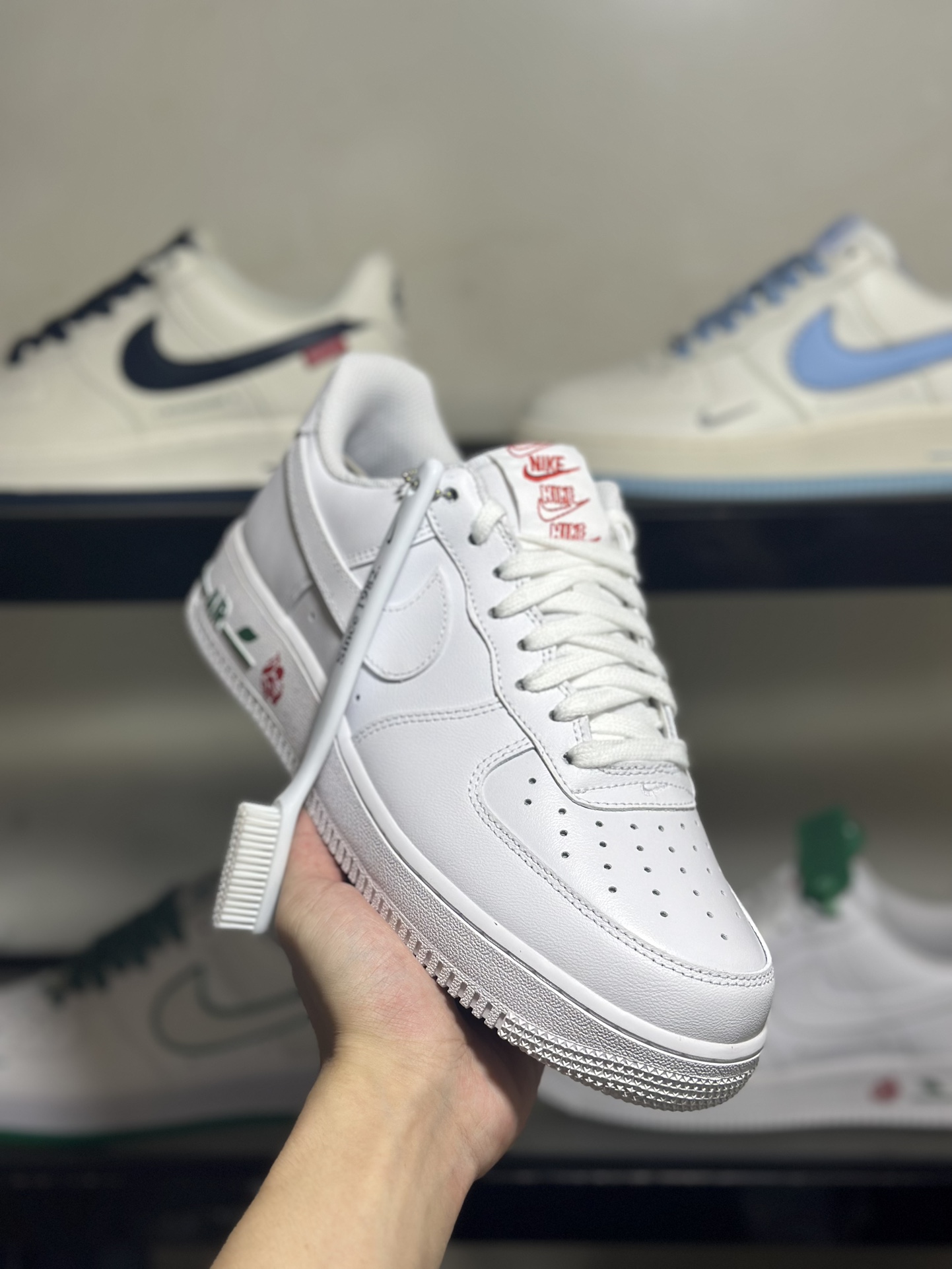 NikeAirForce107白红玫