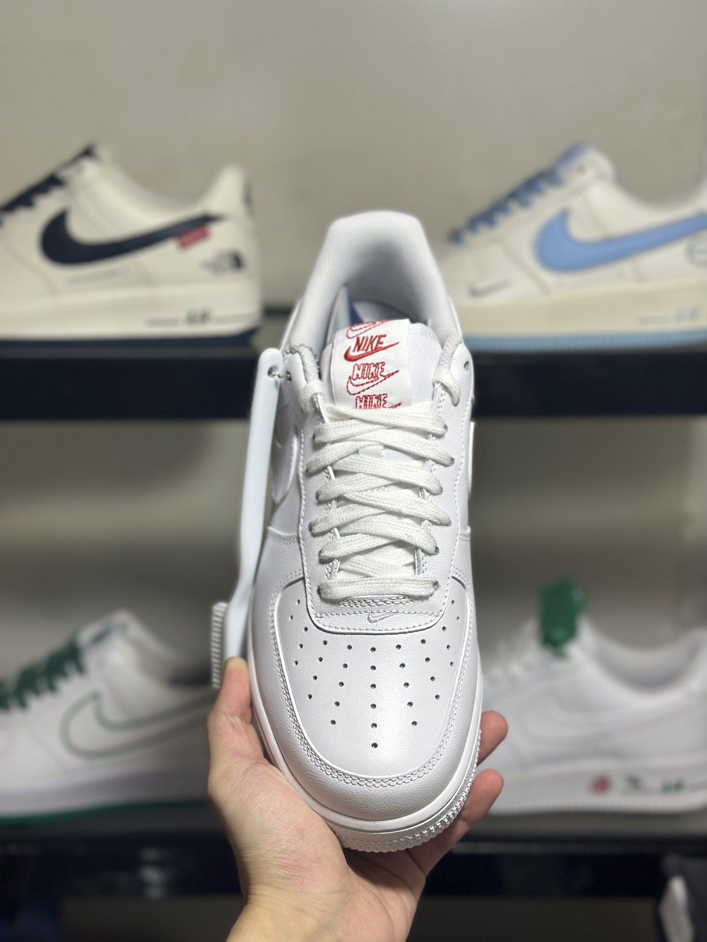 NikeAirForce107白红玫