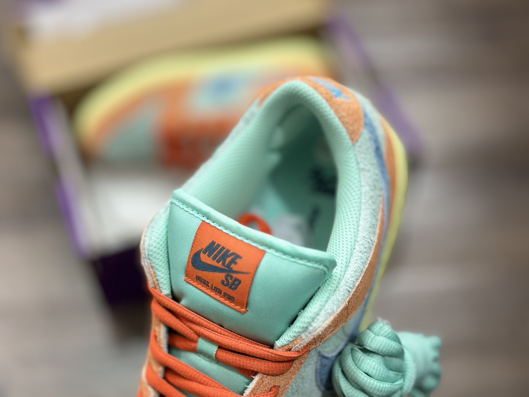 Nk SB Dunk ”Noise Aqua” Tropical Fruit Pie Dunk Series Retro Low-top Casual Skateboard Shoes DV5429-800