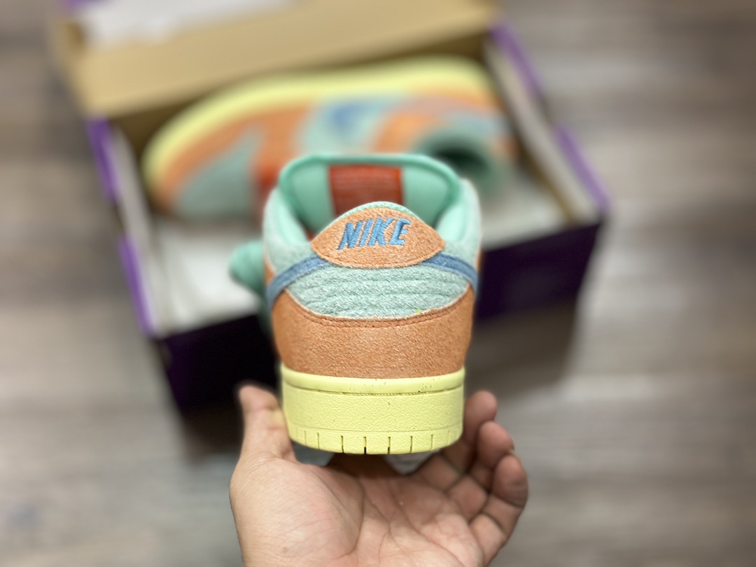 Nk SB Dunk ”Noise Aqua” Tropical Fruit Pie Dunk Series Retro Low-top Casual Skateboard Shoes DV5429-800