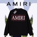 Amiri New
 Clothing Sweatshirts Replica Sale online
 Black White Cotton