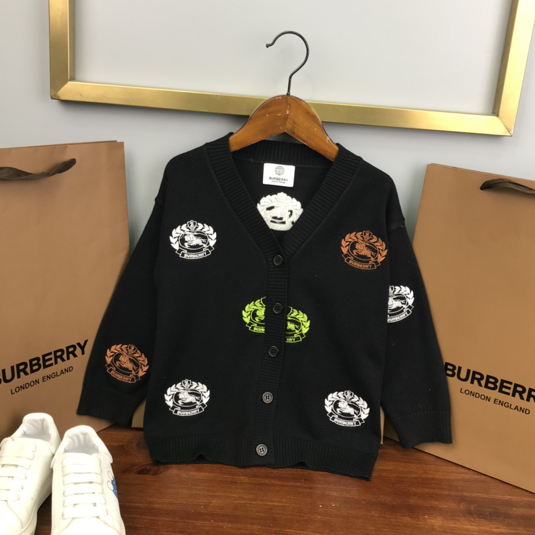 2023 Autumn High Kids’ Long-Sleeved BBR Shirt in Various Sizes - 图片 2
