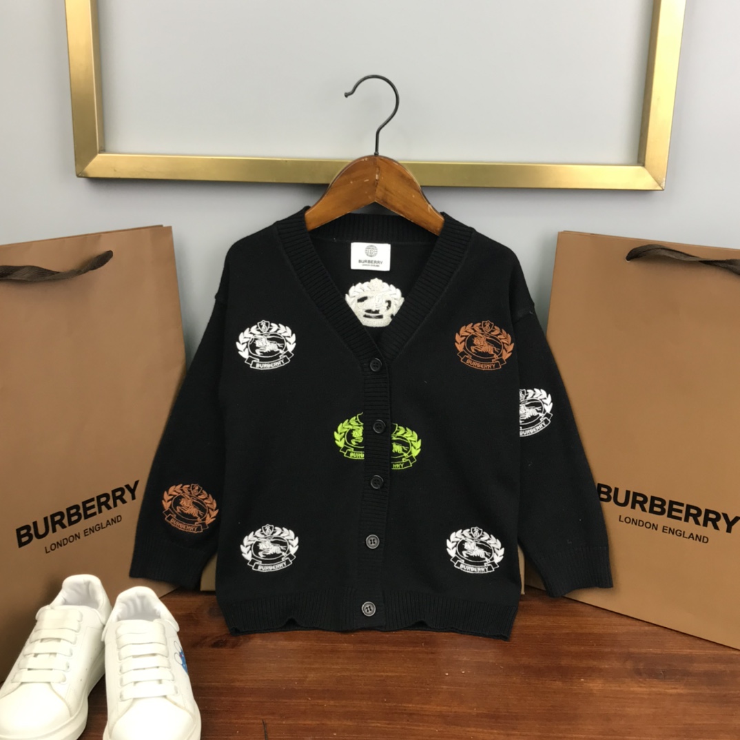 2023 Autumn High Kids’ Long-Sleeved BBR Shirt in Various Sizes - 图片 1