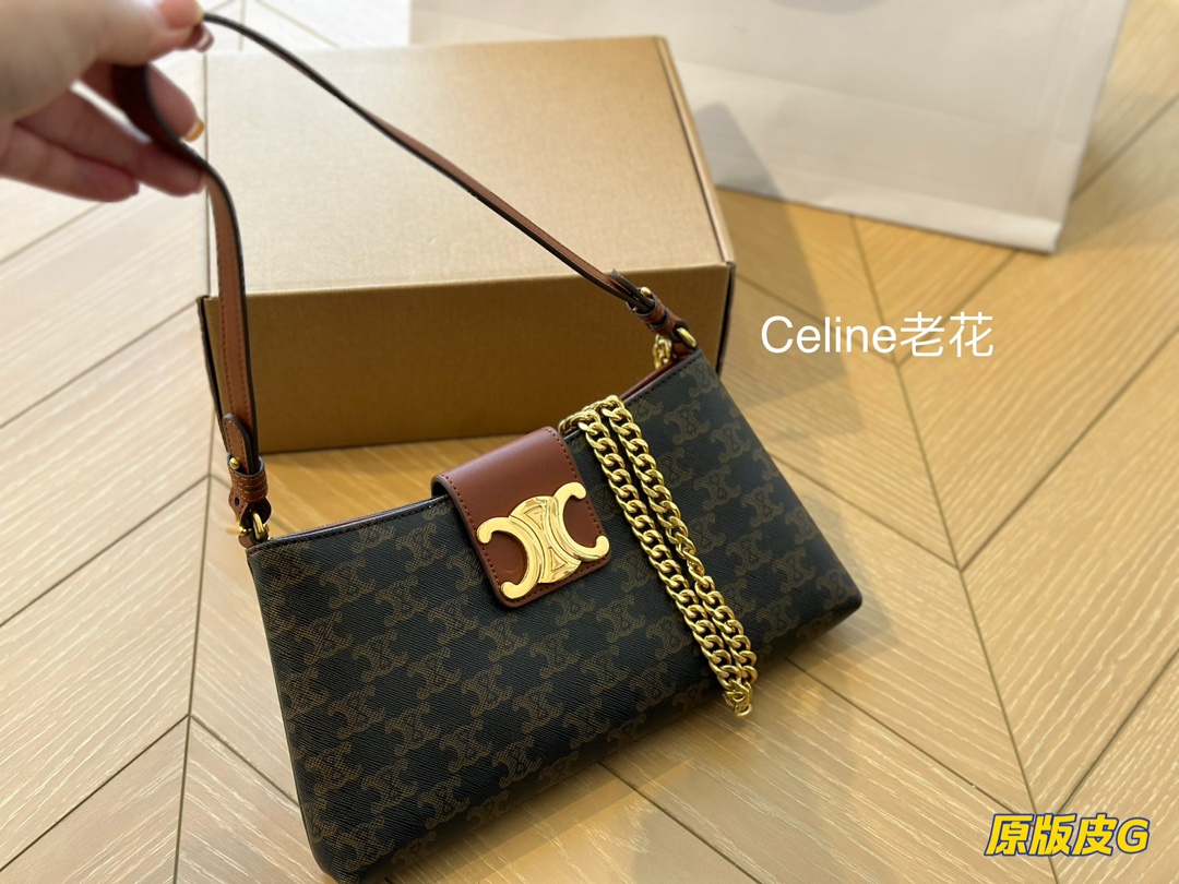 Celine's new armpit bag size is 2914cm and can be carried hand-held/cross-body/can be worn under the
