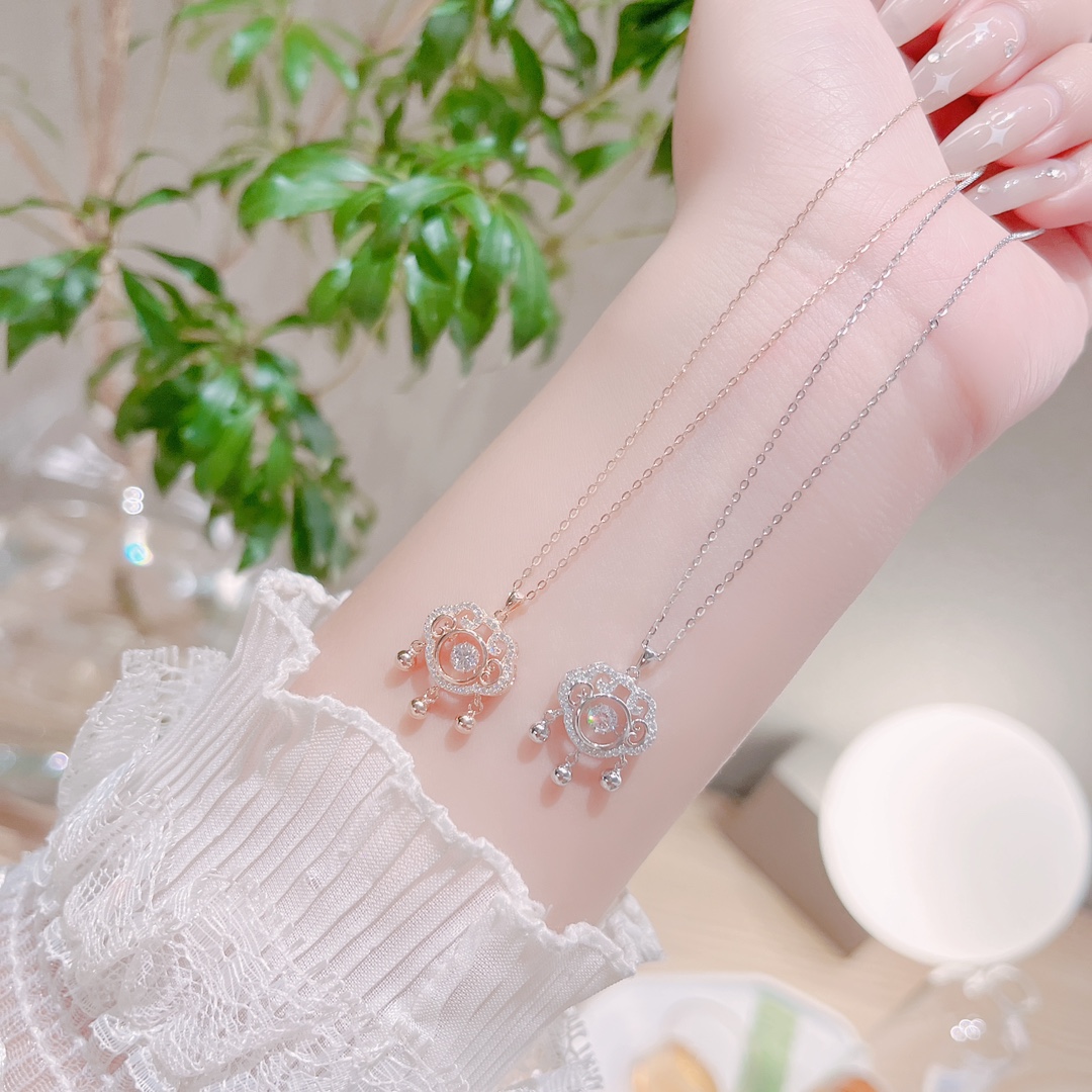 韓国風ファインシルバーネックレスシルバー 誕生日