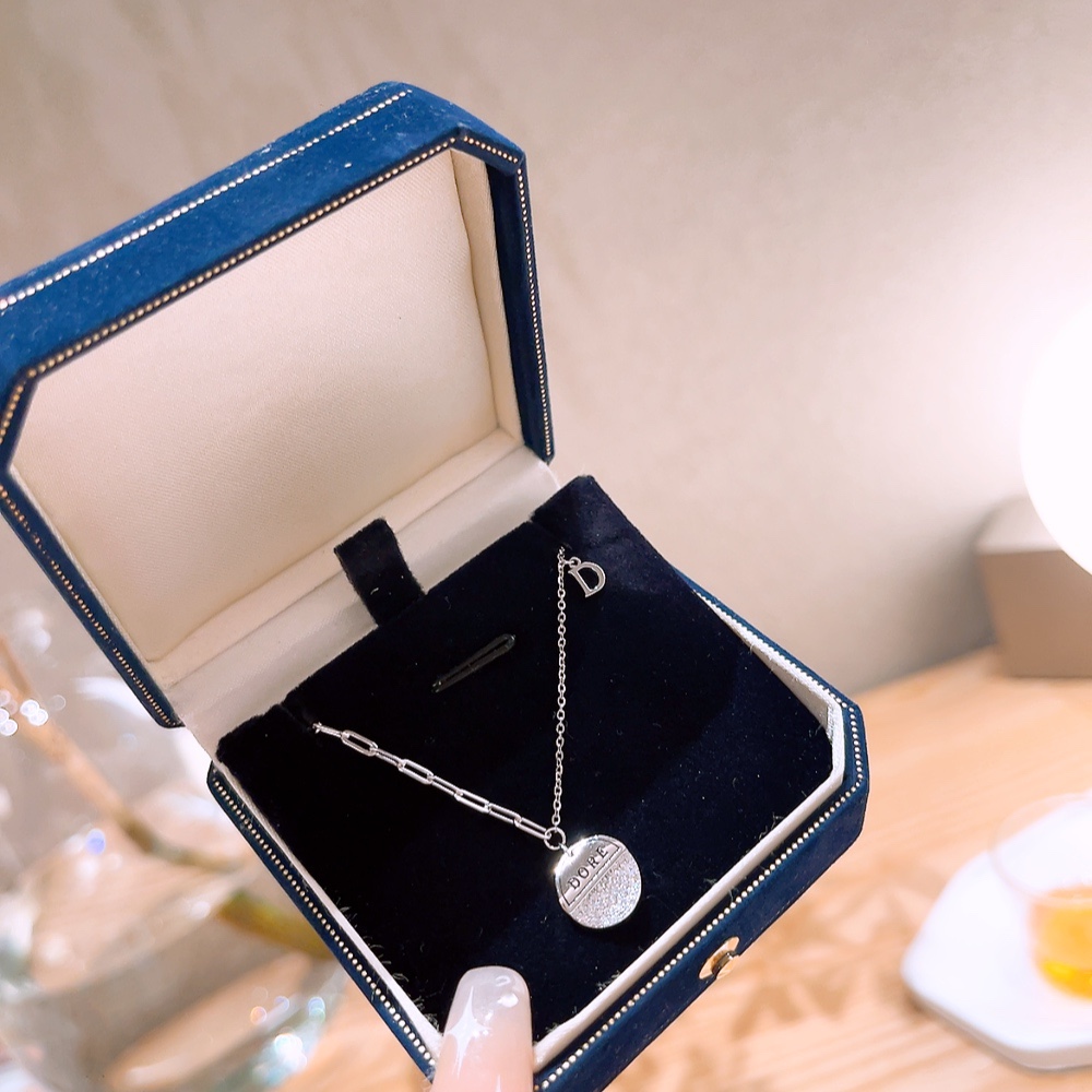 ミニマルファインシルバーネックレスゴールド 誕生日