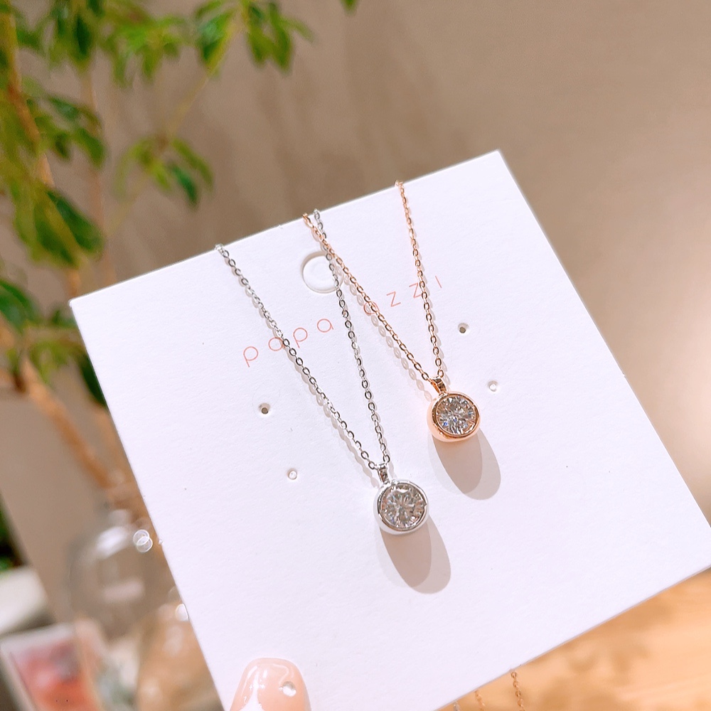 Nickelfreies Silber Moissanit Kette Sanft Büro Silber