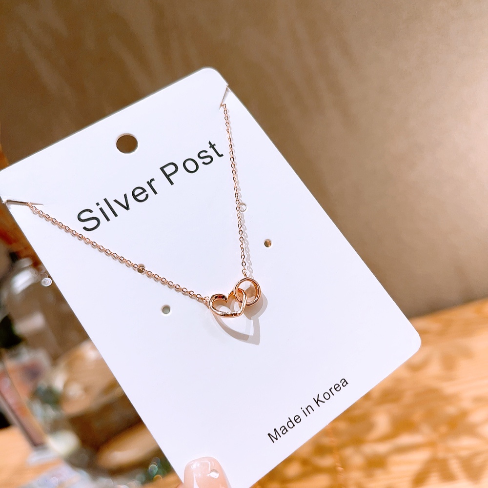 シック低アレルギー銀ネックレスシルバー パーティー