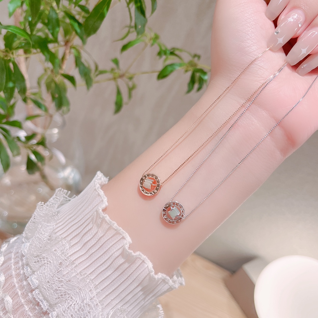 Low Allergy Silver Hetian Jade Necklace Forest New Year Silver