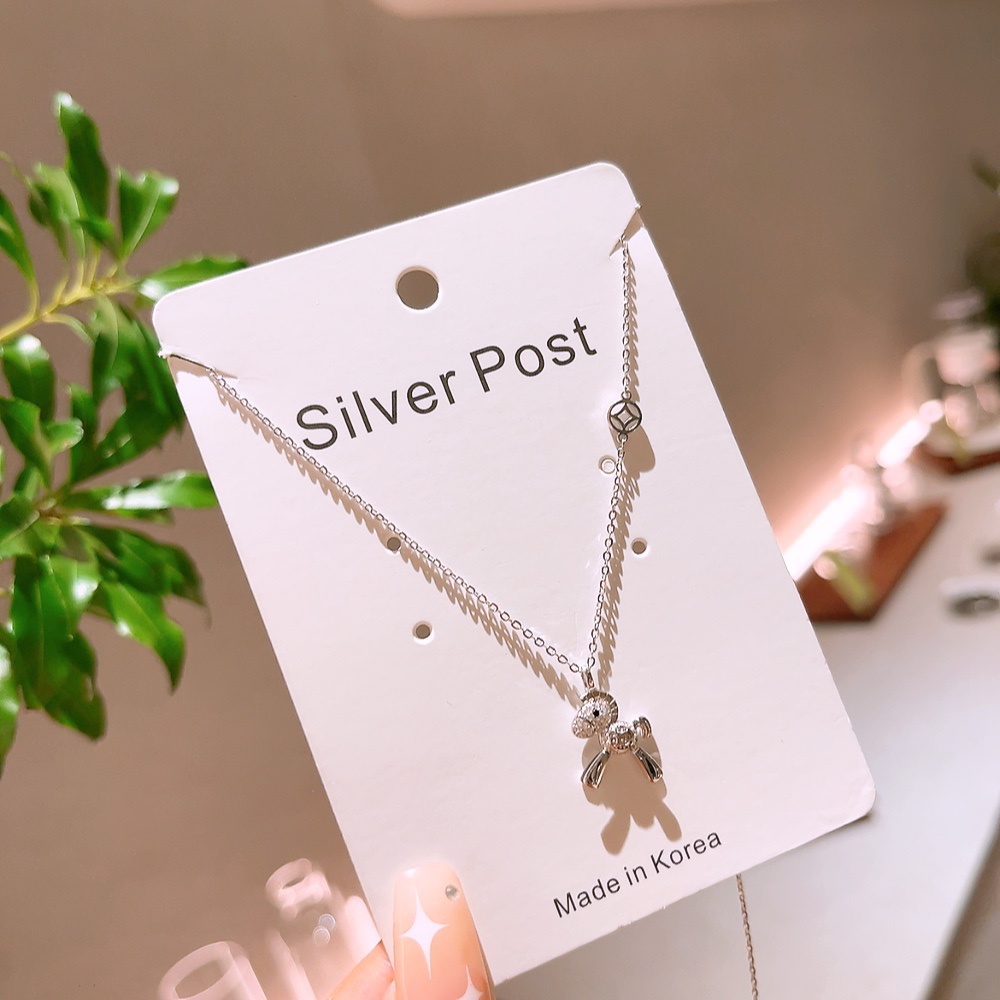 ラグジュアリー高品質シルバーネックレスゴールド 新年