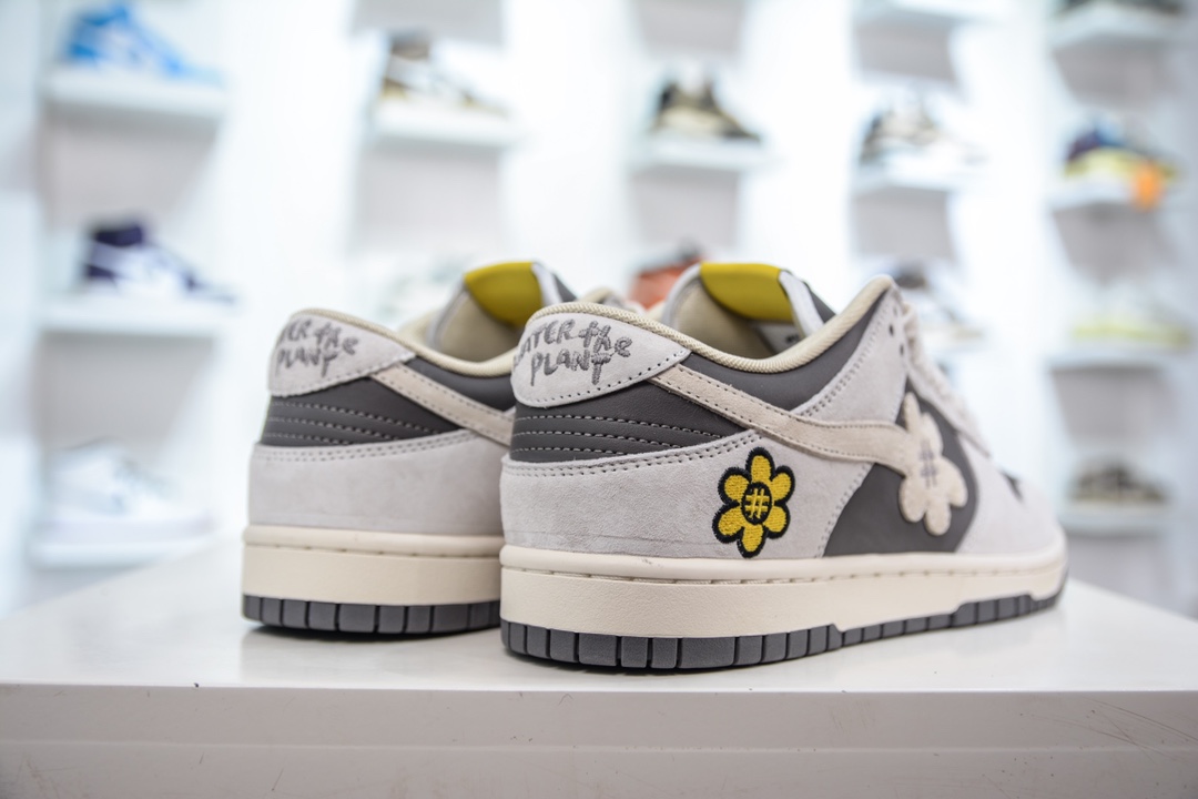 Wtp Water The Plant 1.0 Dunk Low ”Shroom” Sunflower Smiley Face Series Sneakers WTPS1063-32-024