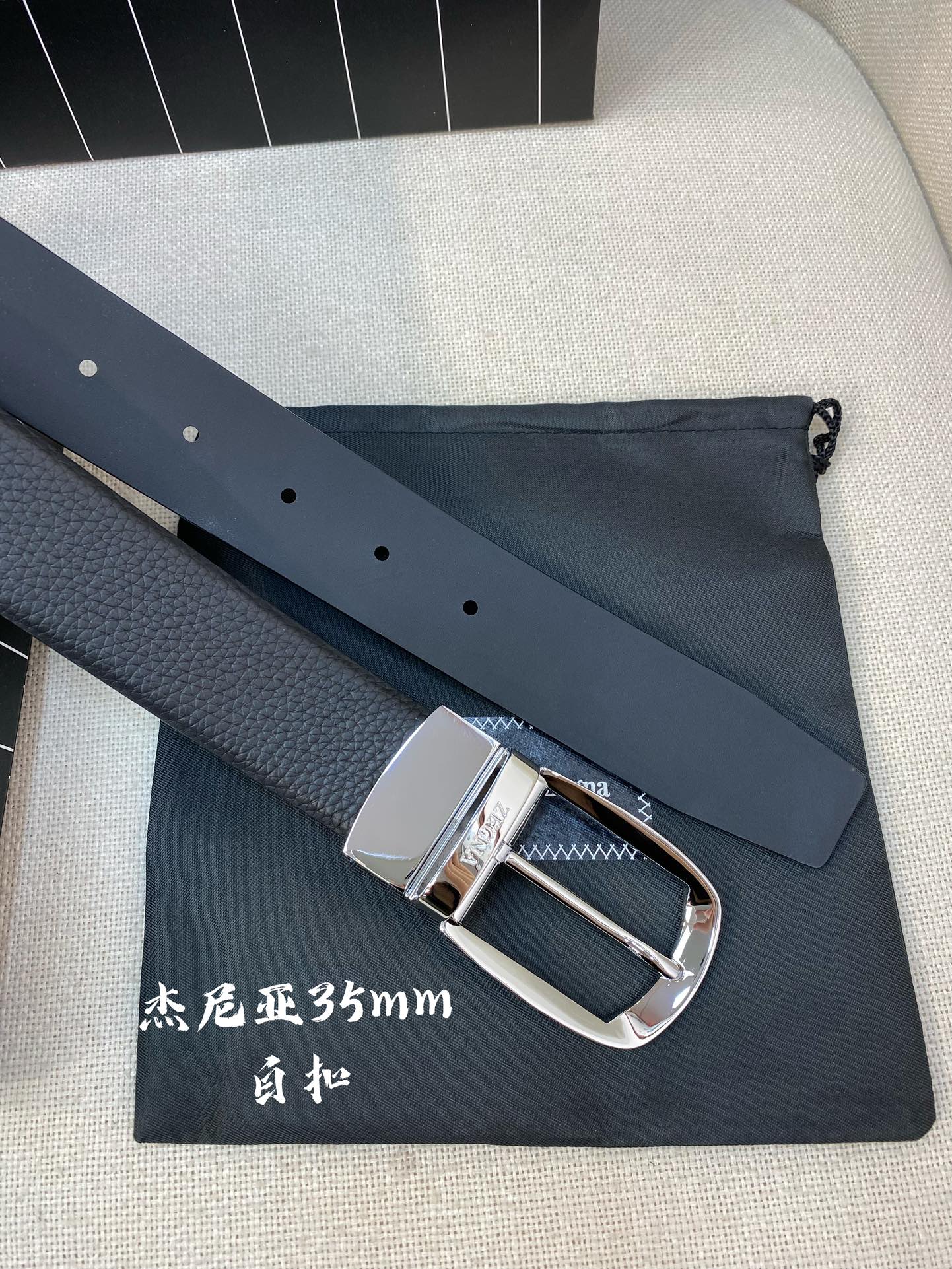 杰尼亚男士腰带-宽度35MM316精品扣精工打造进口小牛皮独特设计工艺手感柔软可以裁剪